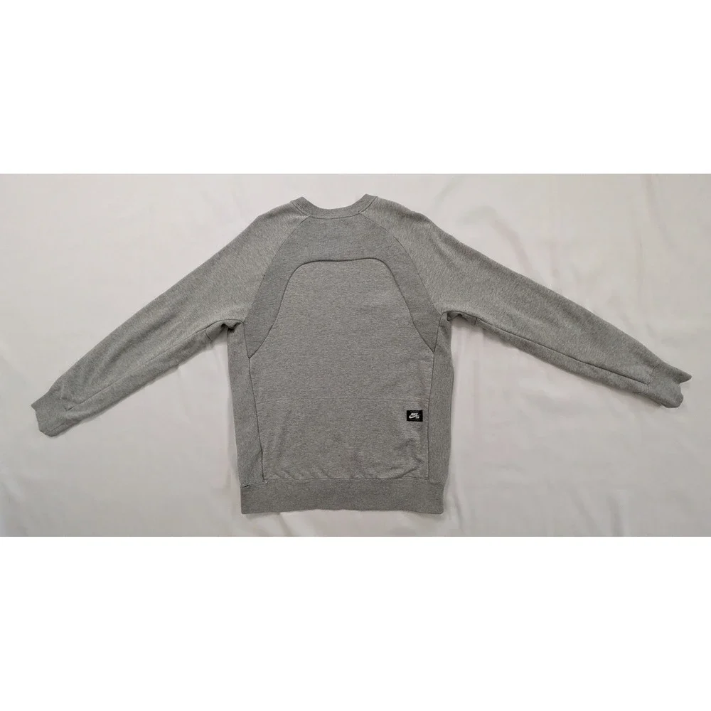 Nike SB Sweatshirt Gray Spell Out Pullover Skateboarding Men's Large L *READ*